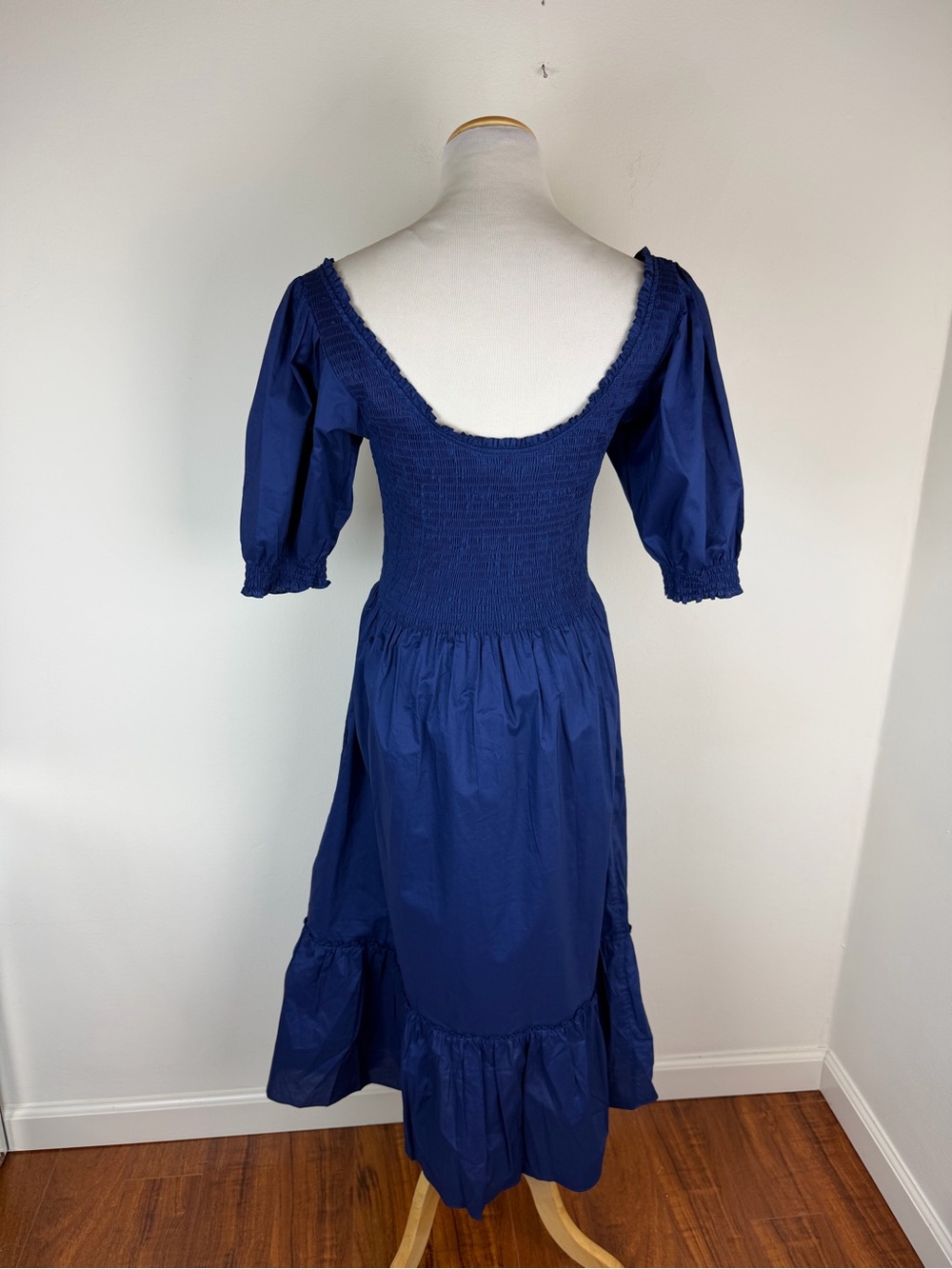 NWT Hill House Home Navy Blue Cotton Louisa Nap Midi Dress Size S - Picture 4 of 7